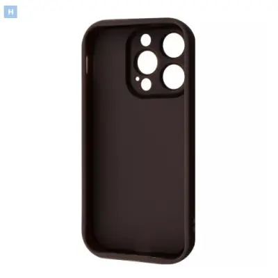 Чехол накладка Pretty iPhone 15 Pro Max Коричневая/Сердца