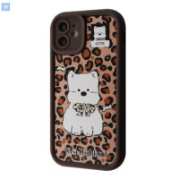Чохол накладка Pretty iPhone 11 Коричнева/Cute