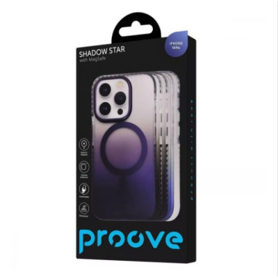 Чехол Накладка Proove Shadow Star MagSafe iPhone 16 Pro Серая