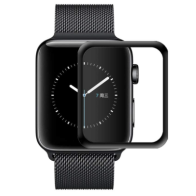 Захисне скло Apple Watch 44mm 3D Чорне