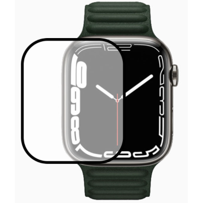 Защитное стекло Apple Watch Series 7/8 41mm 3D Чёрное