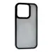 Чохол накладка Matte Metal Buttons iPhone 14 Pro Чорна