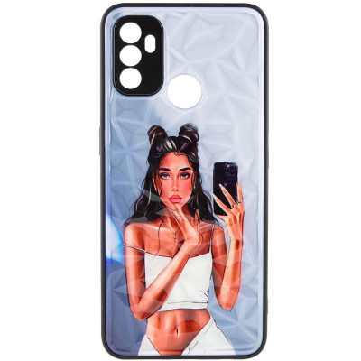 Чохол накладка Prisma Ladies OPPO A53/A32/A33 Чорне в білому
