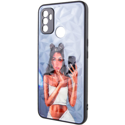 Чохол накладка Prisma Ladies OPPO A53/A32/A33 Чорне в білому