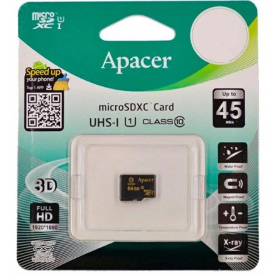 Карта памяти Micro SD 128Gb Apacer (UHS-1)
