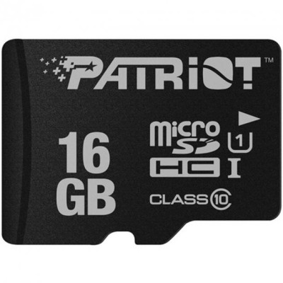 Карта памяти Micro SD 16Gb Patriot (UHS-1) Class10