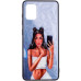 Чехол накладка Prisma Ladies Samsung A315 (A31) Черная в белом