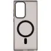Чехол накладка Lyon Frosted MagSafe Samsung S22 Ultra Чёрная