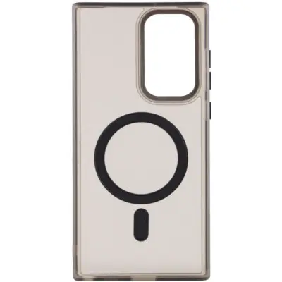 Чехол накладка Lyon Frosted MagSafe Samsung S22 Ultra Чёрная