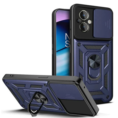 Чехол накладка Serge Ring Camshield Xiaomi Redmi Poco M5  Синий