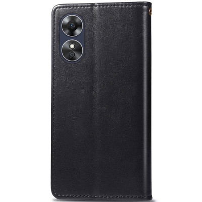 Чохол-книжка Getman Gallant Oppo A17 Чорна
