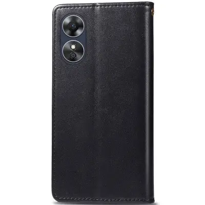 Чехол-книжка Getman Gallant Oppo A17 Чорный