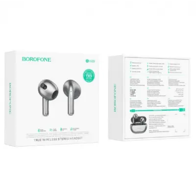 Беспроводные наушники Borofone BW09 Grey, серый Беспроводные наушники Borofone BW09 Grey, серый