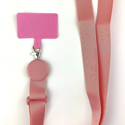 Шнурок (широкий) для смартфона Miami Rope Темно-рожевий