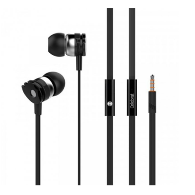 Проводные вакуумные наушники Celebrat D1 Black, черный