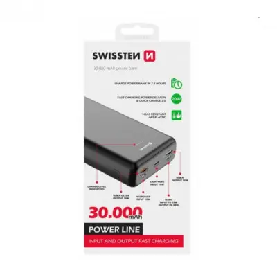 УМБ Swissten 30000mAh Чорний