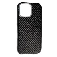 Чехол накладка Carbon MagSafe iPhone 16 Pro Max Чорна