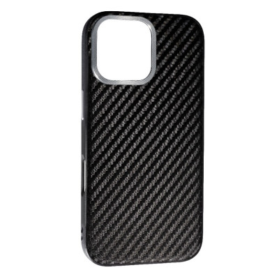 Чохол накладка Carbon MagSafe iPhone 16 Pro Max Чорна