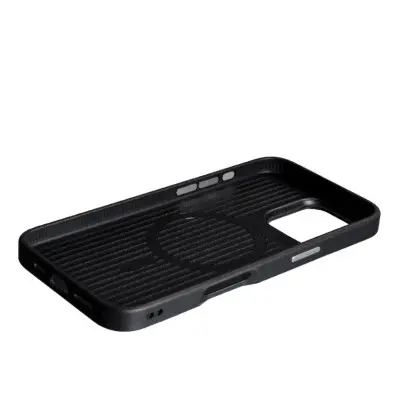 Чехол накладка Carbon MagSafe iPhone 16 Pro Max Чорна