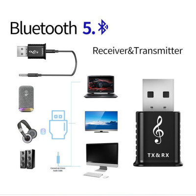 Bluetooth адаптер MSD168 Black, Чорний