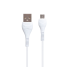 Сетевое зарядное устройство Hoco C72A MicroUSB 2.1A 1USB White, Белый