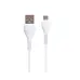 Мережевий зарядний пристрій Hoco C72A MicroUSB 2.1A 1USB White, Білий