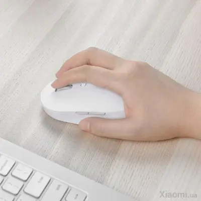 Бездротова миша BT Xiaomi Mi Dual Mode Wireless Mouse Silent Edition White, Біла