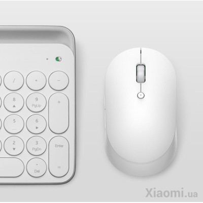 Беспроводная мышь BT Xiaomi Mi Dual Mode Wireless Mouse Silent Edition White, Белая