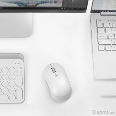 Беспроводная мышь BT Xiaomi Mi Dual Mode Wireless Mouse Silent Edition White, Белая