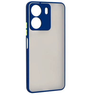 Чехол накладка Lyon Frosted Xiaomi Redmi 13C/Poco C65 Темно-синяя