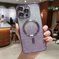 Чехол накладка Cosmic Shiny Magnetic iPhone 15 Pro Max Темно-фиолетовая