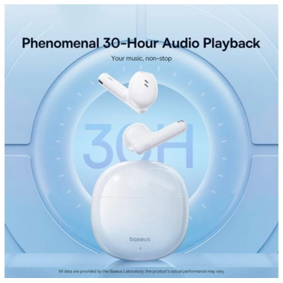Безпровідні навушники TWS Baseus Bowie E13 White, білий