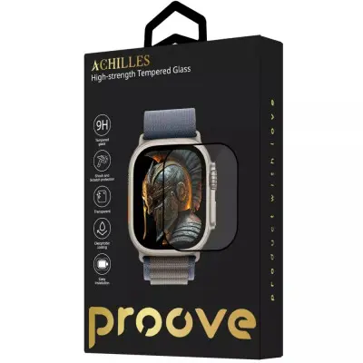 Захисне скло Achilles Apple Watch Ultra 49mm 3D Чорне Захисне скло Achilles Apple Watch Ultra 49mm 3D Чорне