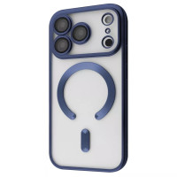 Чохол Накладка Metal Matte MagSafe iPhone 17 Pro Max Темно-синя (Deep Blue)