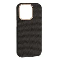 Чехол накладка Carbon MagSafe iPhone 17 Черная