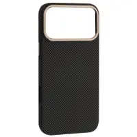 Чехол накладка Carbon MagSafe iPhone 17 Pro Max Черно-серая Чехол накладка Carbon MagSafe iPhone 17 Pro Max Черно-серая