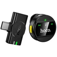 Бездротовий петличний мікрофон Hoco L21 Type-C Black, Чорний Бездротовий петличний мікрофон Hoco L21 Type-C Black, Чорний
