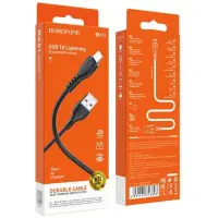 Кабель Borofone BX51 Lightning 1м Черный Кабель Borofone BX51 Lightning 1м Черный