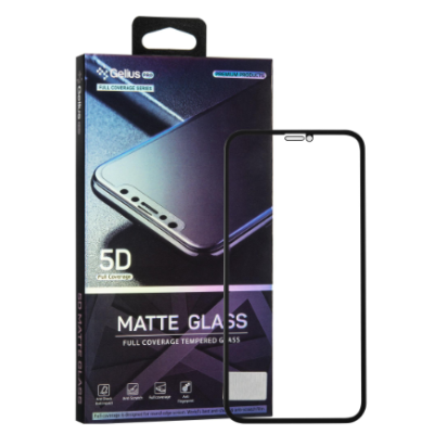 Захисне скло Gelius Pro Matte 5D iPhone X/XS/11Pro Чорне