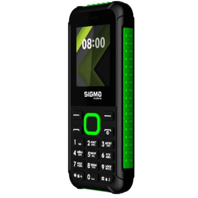 Мобільний телефон Sigma X-style 18 Black/Green, зелено-чорний