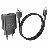Сетевое зарядное устройство BA72A+ Type-C 18W QC3.0 Черный Сетевое зарядное устройство BA72A+ Type-C 18W QC3.0 Черный