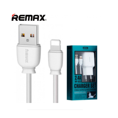 Мережний зарядний пристрій Remax RP-U22 2.1A Lightning (2USB) White, Білий