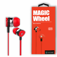 Проводные вакуумные наушники Celebrat D1 Красные Проводные вакуумные наушники Celebrat D1 Красные