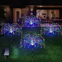 Декоративний Садовий Світильник у вигляді салюту на сонячних батареях RD-407 50cm