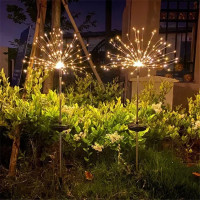 Декоративный Садовый светильник в виде салюта на солнечных батареях RD-406 30cm Декоративный Садовый светильник в виде салюта на солнечных батареях RD-406 30cm