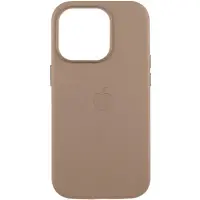 Чехол накладка Leather Case with MagSafe iPhone 16 Pro Taupe (AAA)