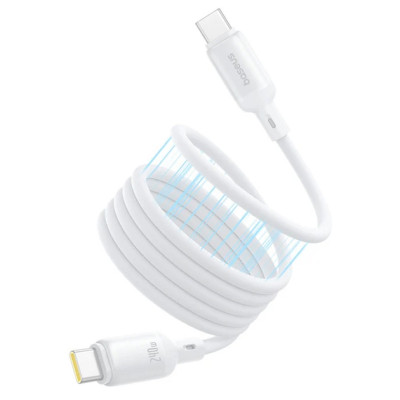 Кабель дата Baseus PicoGoType-C to Type-C 1м 240W Білий