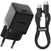 Сетевое зарядное устройство Baseus Palm 20W Type-C to Type-C Black, Черный Сетевое зарядное устройство Baseus Palm 20W Type-C to Type-C Black, Черный