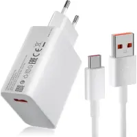 Сетевое зарядное устройство Xiaomi 33W + Кабель Type-C White, Белый (MDY-12-ES)