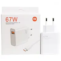 Сетевое зарядное устройство Xiaomi 67W + Кабель Type-C White, Белый (MDY-12-ES)